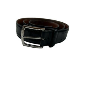 Allen Edmunds Black Leather Belt size 36